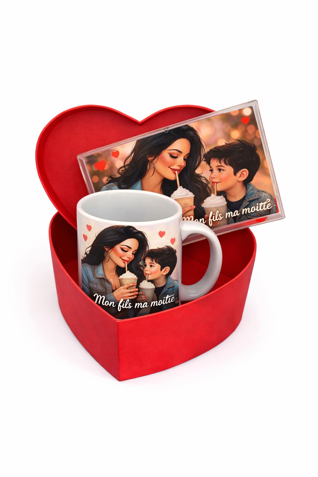 COFFRET ( Mug + cadre photo + boîte personnalisable)