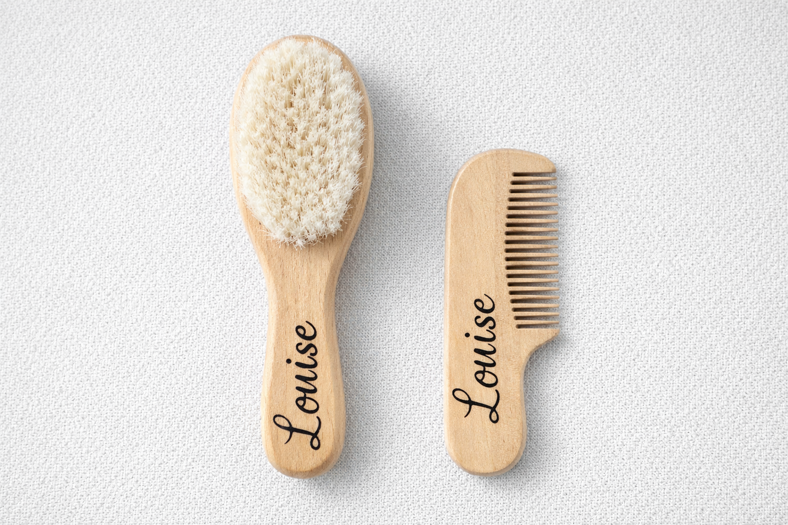 Brosse et peigne personnalisé