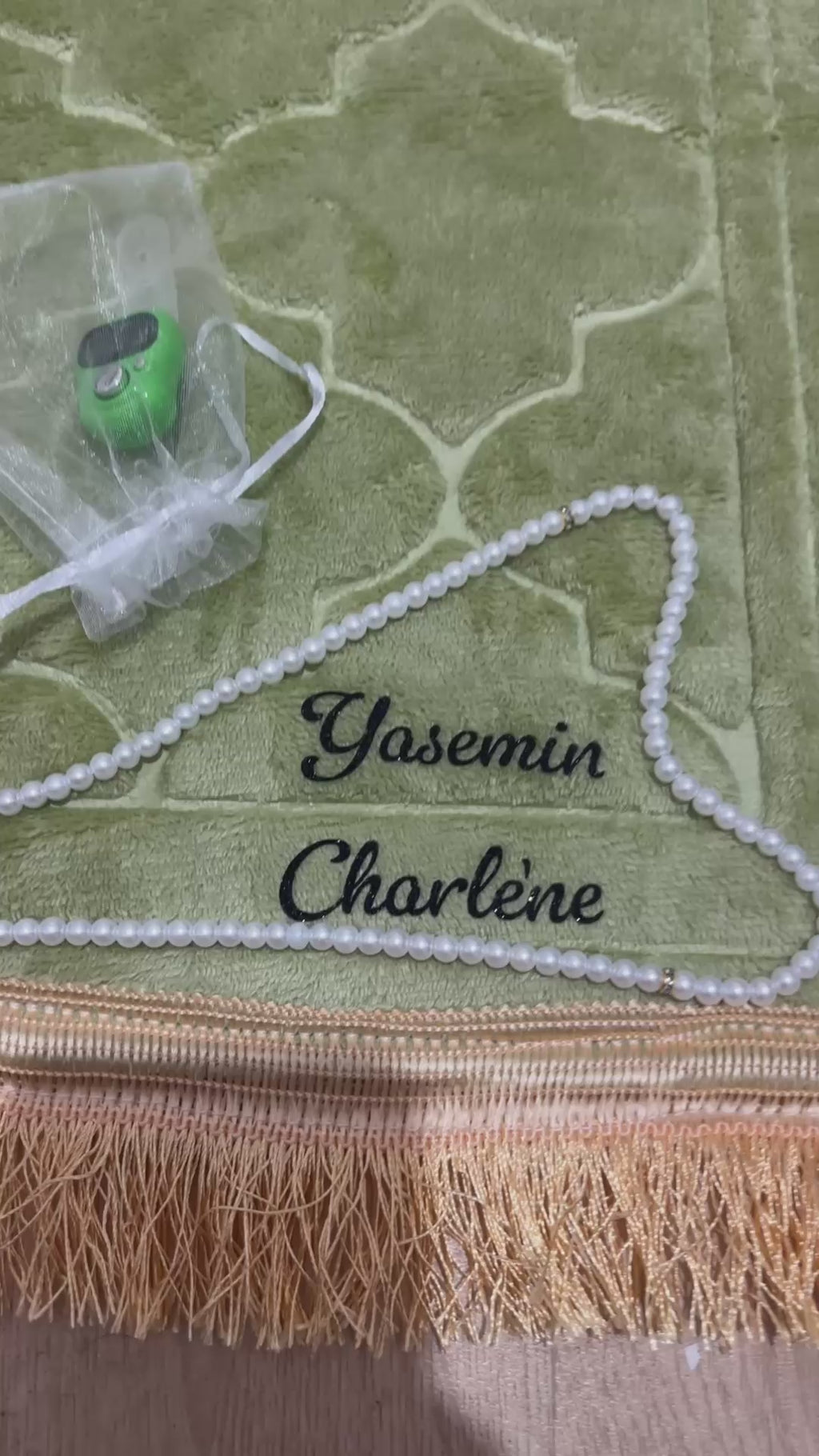 Tapis de prière personnalisable