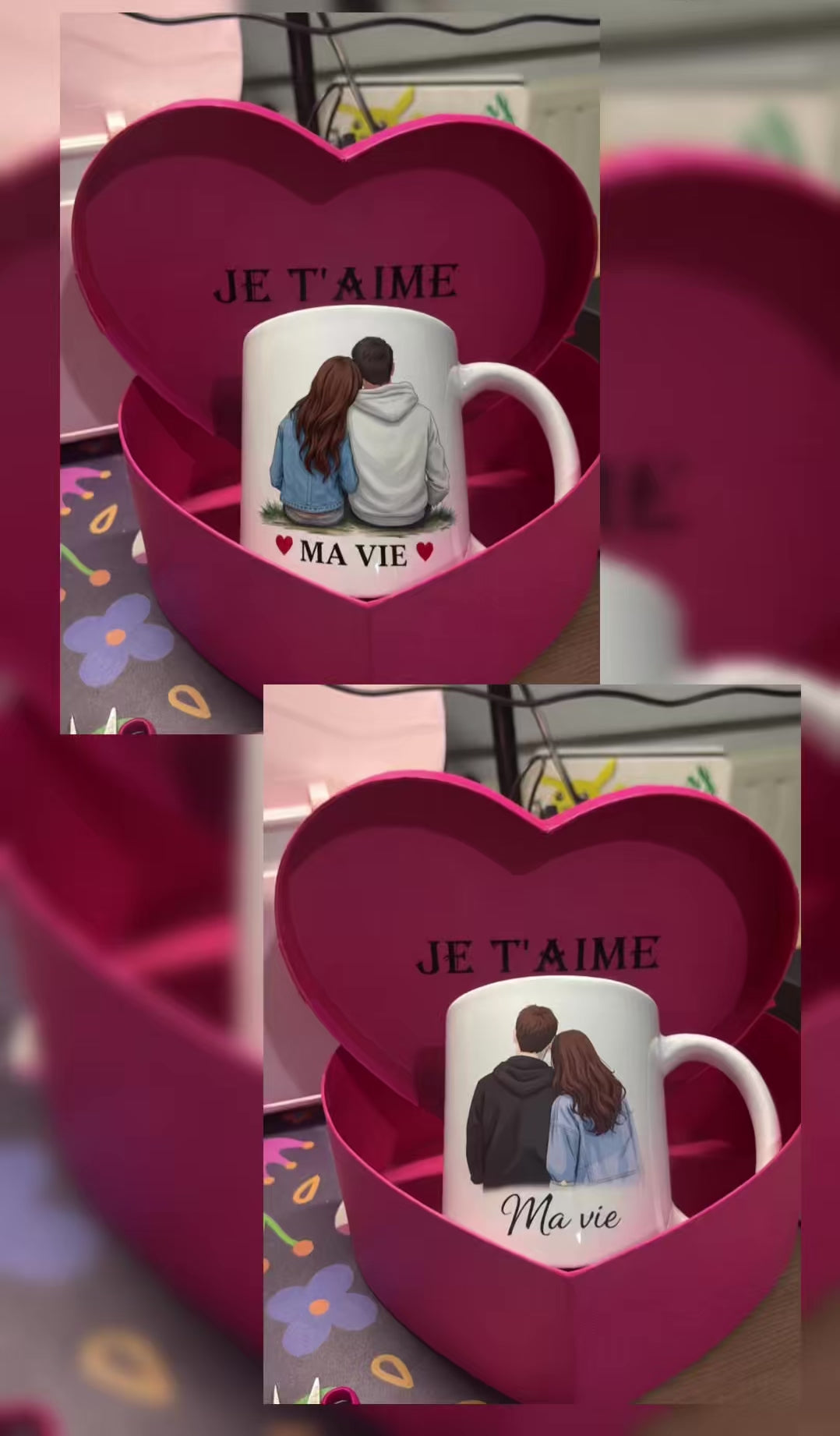COFFRET ( Mug + cadre photo + boîte personnalisable)